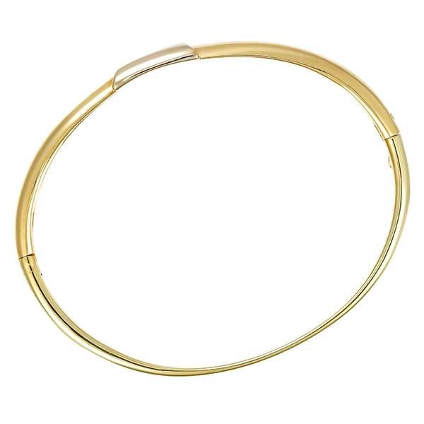 Armreif, 14K, Gelb-/Weißgold, Brillant