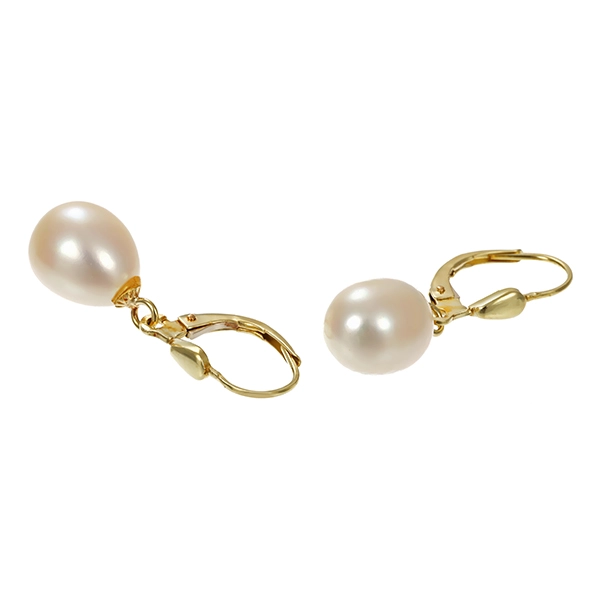 Ohrhänger, 14K, Gelbgold, Perlen