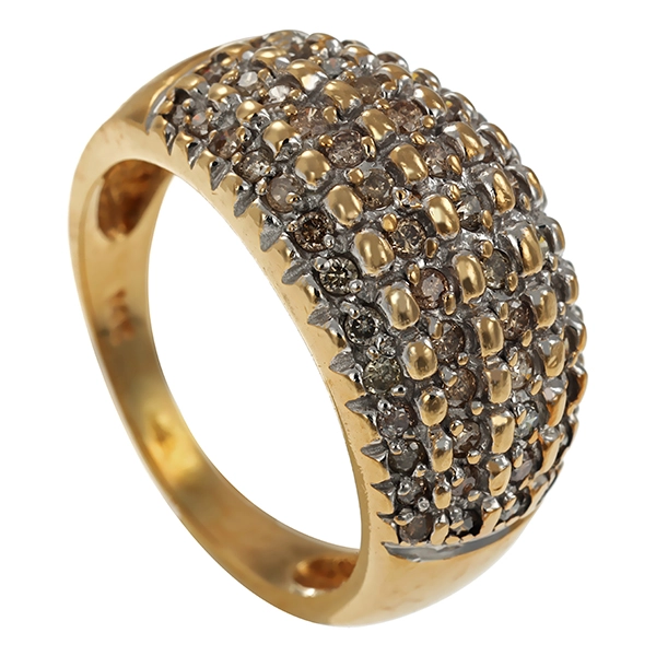 Brillantring, 14K, Gelbgold, 0,65ct