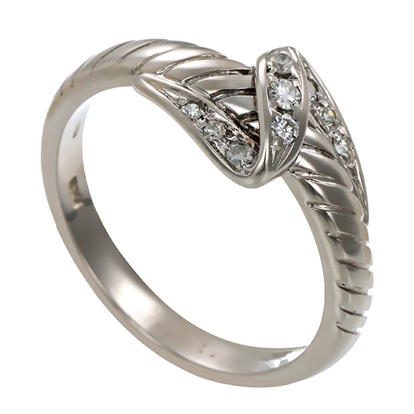 Diamantring, 14K, Weißgold, Brillanten, Daimanten