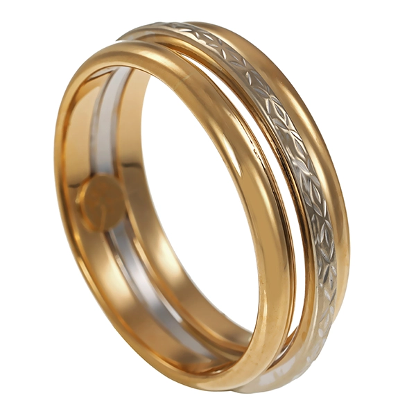 Ring, 14K, Gelb-/Weißgold