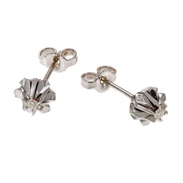 Ohrstecker, 14K, Weißgold, Brillanten