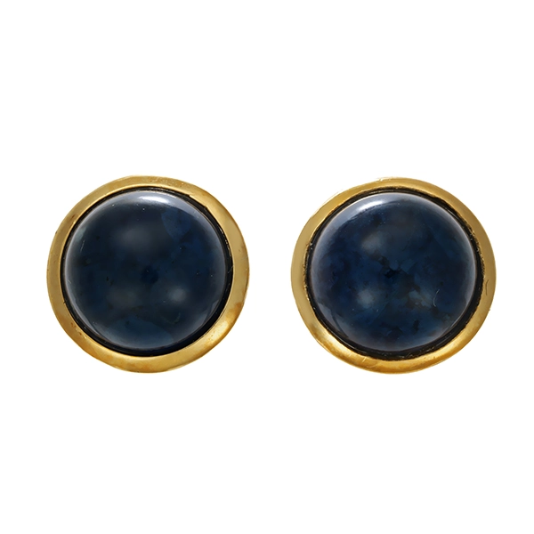 Ohrstecker, 14K, Gelbgold, Schmuckstein