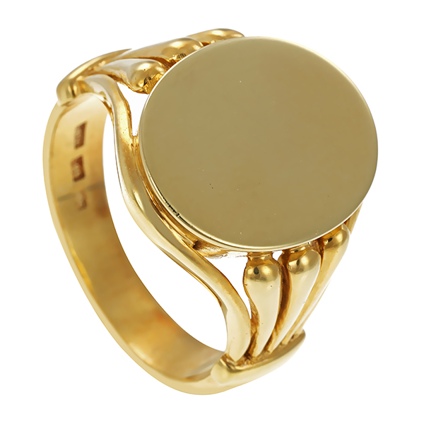 Siegelring, 14K, Gelbgold