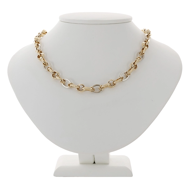 Collier, 14K, Gelb-/Weißgold