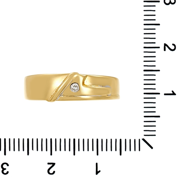 Brillantring, 18K, Gelb-/Weißgold