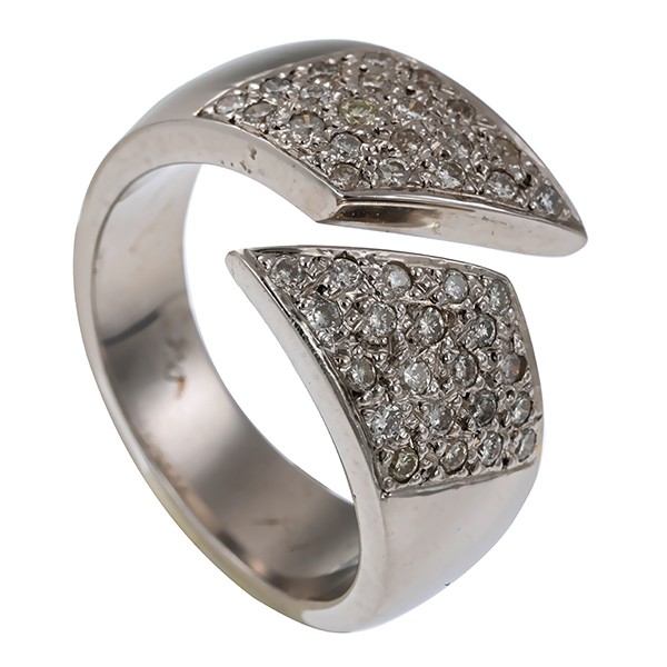 Diamantring, 18K, Weißgold, Brillanten