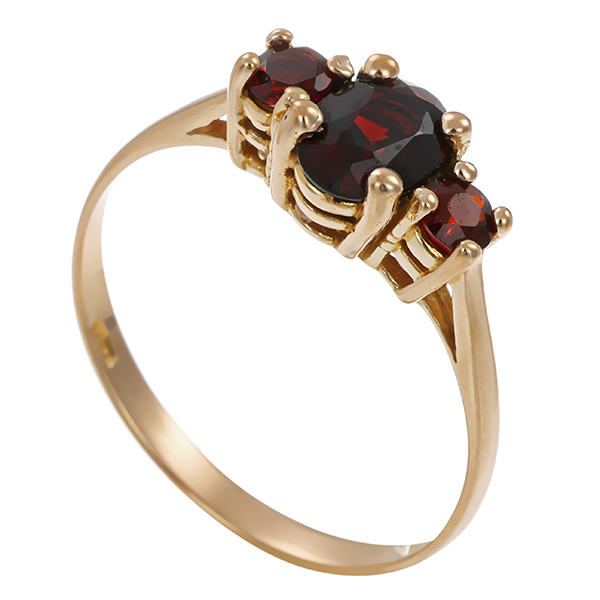Ring, 8K, Gelbgold, Granat