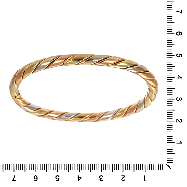 Armreif, 14K, Rot-/Weiß-/Gelbgold