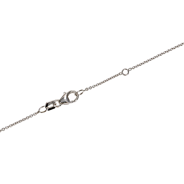 Collier, 14K, Weißgold, Brillanten