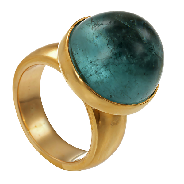 Ring, 14K, Gelbgold, Turmalin