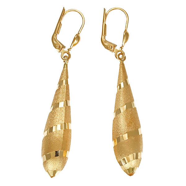 Ohrhänger, 14K, Gelbgold
