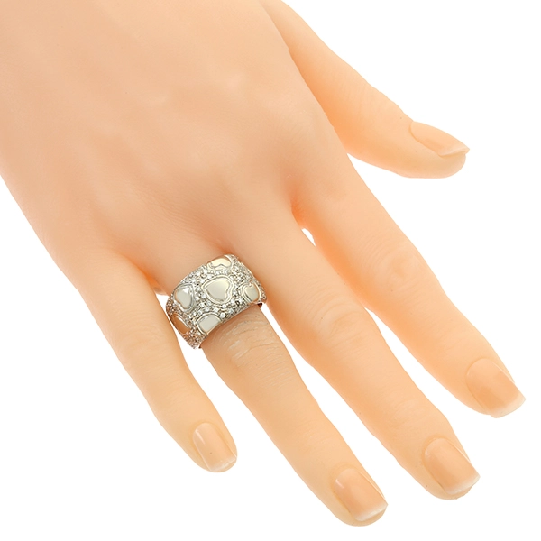 Diamantring, 18K, Weißgold, Brillanten 0,82 ct