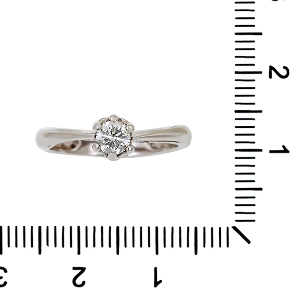 Diamantring, 14K, Weißgold, Brillanten