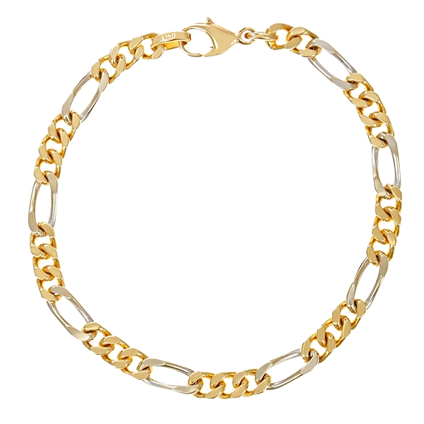 Armband, 14K, Gelb-/Weißgold