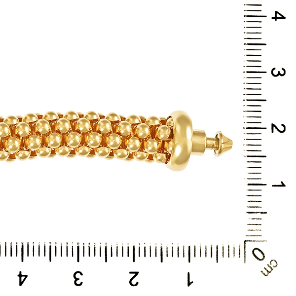 Collier, 18K, Gelbgold, Himbeer-, FOPE