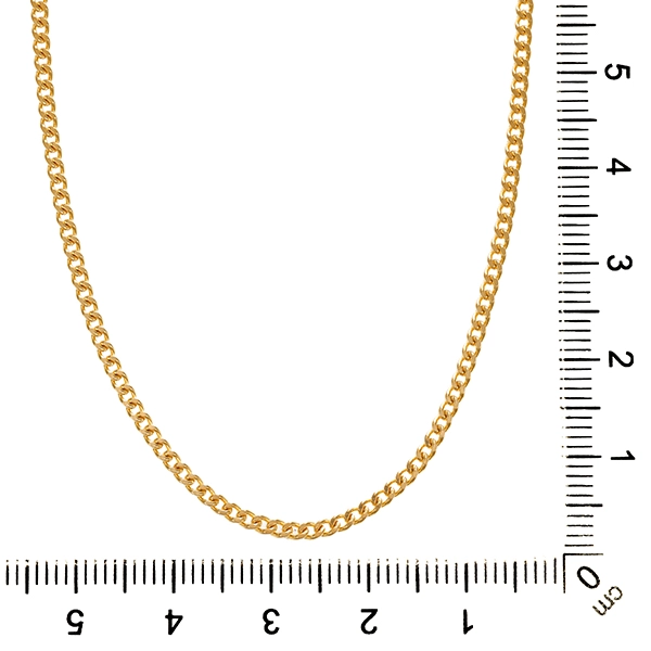Collierkette, 18K, Gelbgold, Panzer