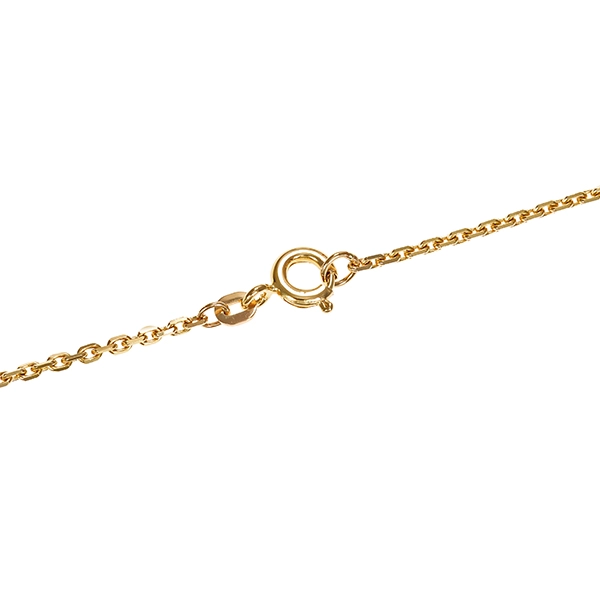Collier, 14K, Gelbgold, Perle, Brillanten