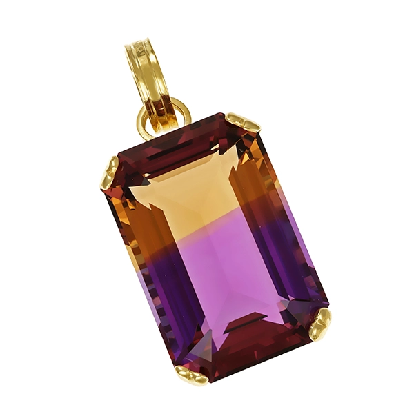 Anhänger, 14K, Gelbgold, Ametrin