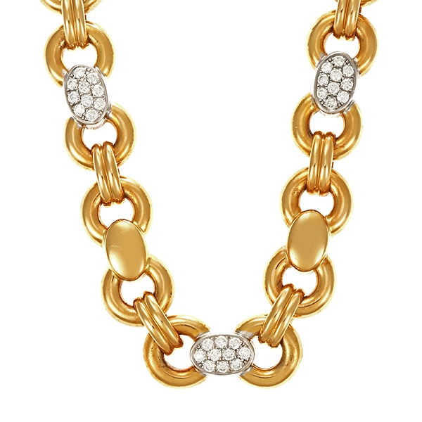 Collier, 18K, Gelb-/Weißgold, Brillanten, Chopard