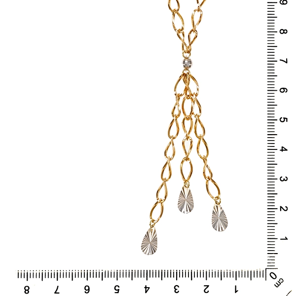 Collier, 14K, Gelb-/Weißgold