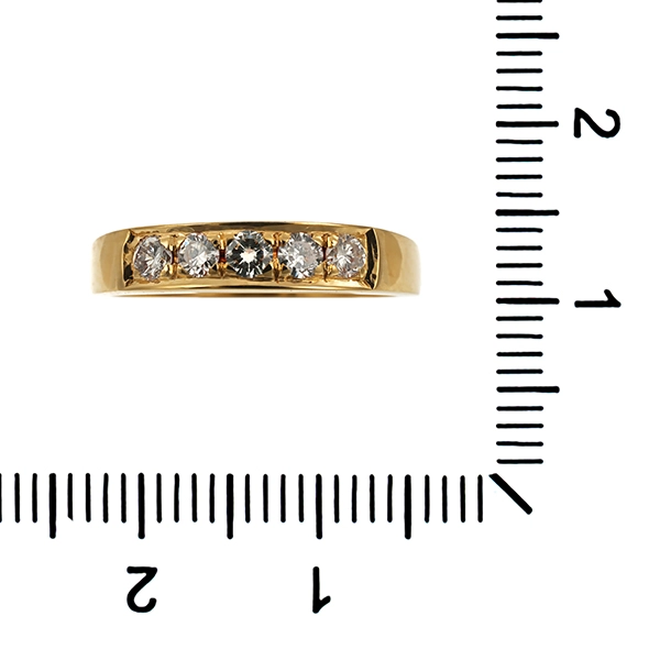 Diamantring, 14K, Gelbgold, Brillanten 0,25 ct