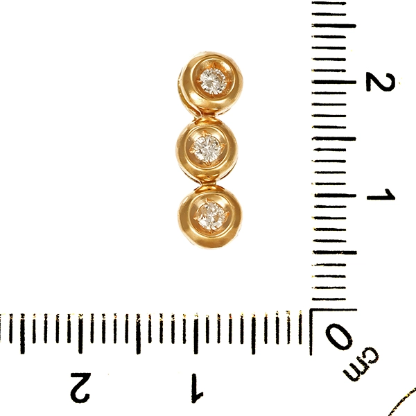 Anhänger, 14K, Gelbgold, Brillanten