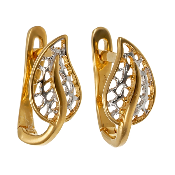 Steckhänger, 18K, Gelb-/Weißgold