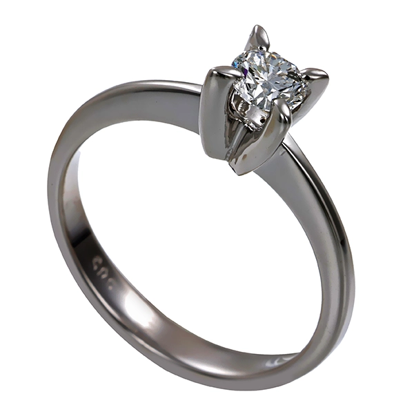 Brillantring, 14K, Weißgold, 0,22ct