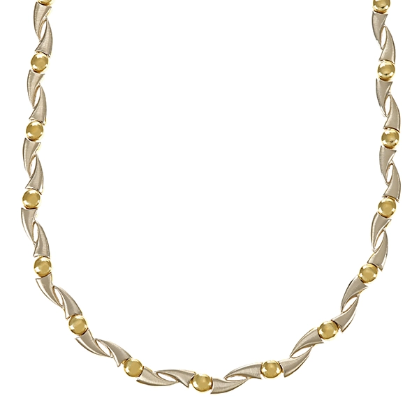 Collier, 14K, Gelb-/Weißgold