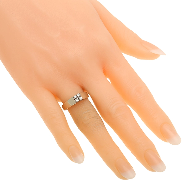 Diamantring, 14K, Weißgold, Brillanten