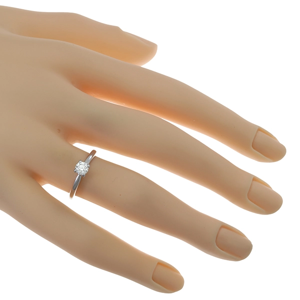 Diamantring, 18K, Weißgold, Brillant 0,32 ct