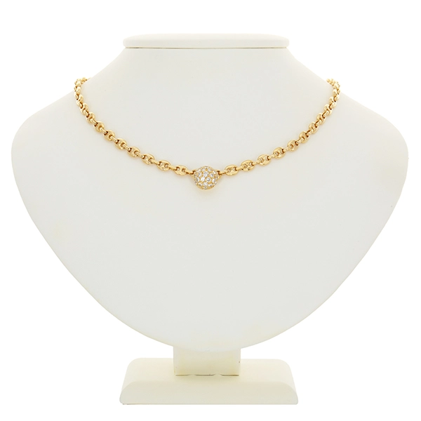Collier, 18K, Gelbgold, Brillanten