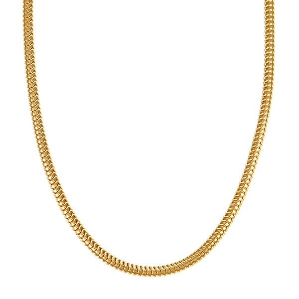 Collierkette, 8K, Gelbgold, Schlangen-