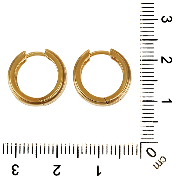 Creolen, 8K, Gelbgold, Zirkonia