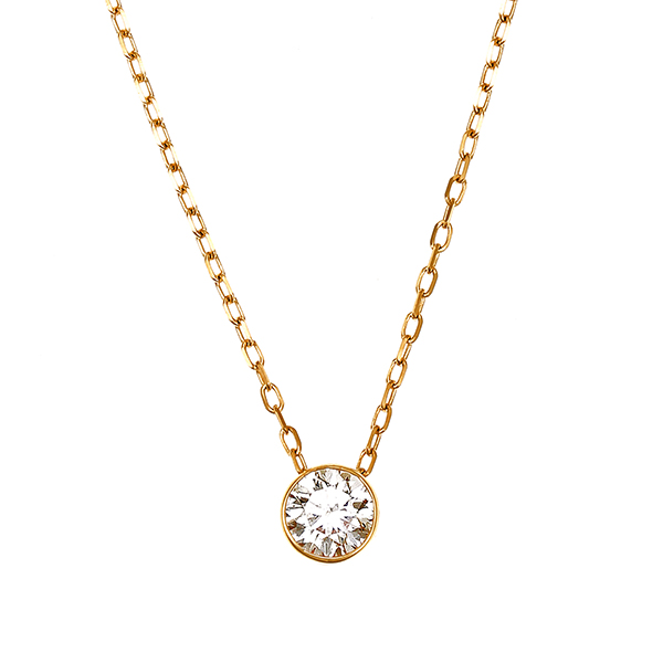 Collier, 18K, Gelbgold, Brillant 0,25 ct