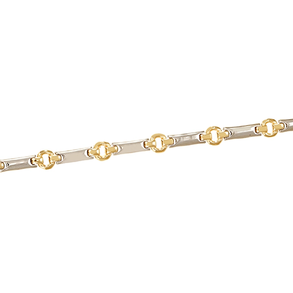 Armband, 14K, Gelbgold, Weißgold