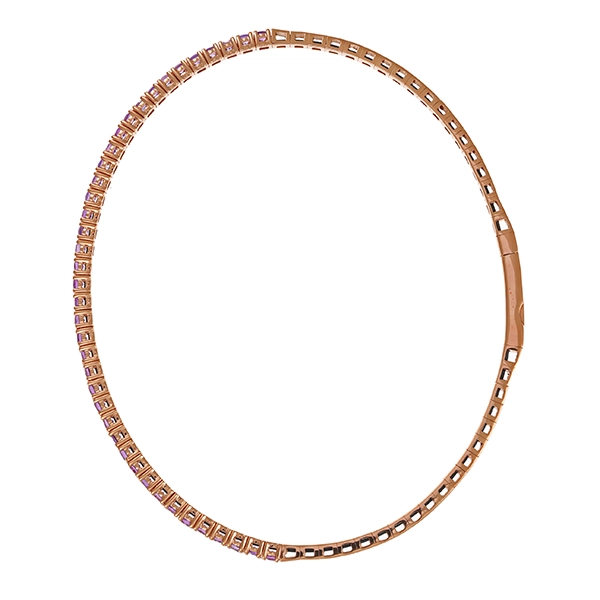 Armreif, 14K, Rotgold, Amethyste