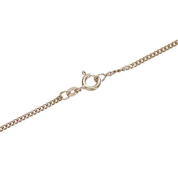 Goldkette, 14K, Weißgold, Panzer-