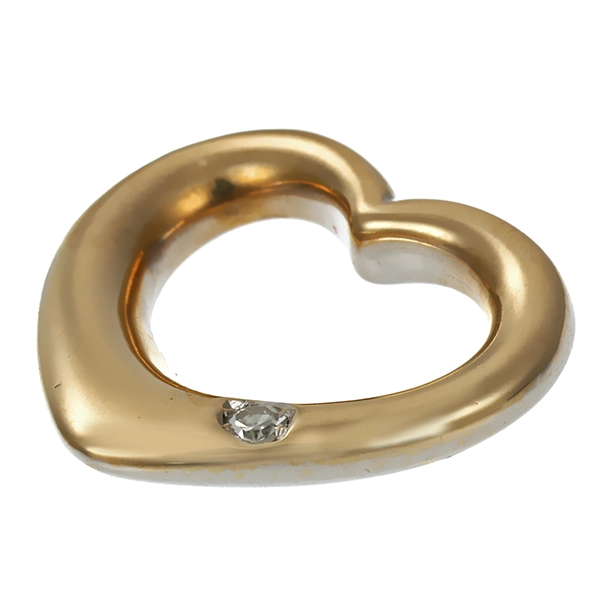 Anhänger, 18K, Gelbgold, Herz, Christ