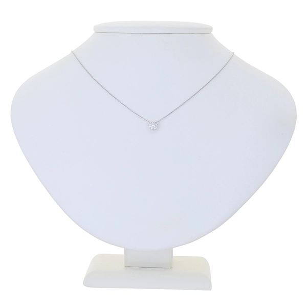 Collier, 18K, Weißgold, Brillanten 0,20 ct