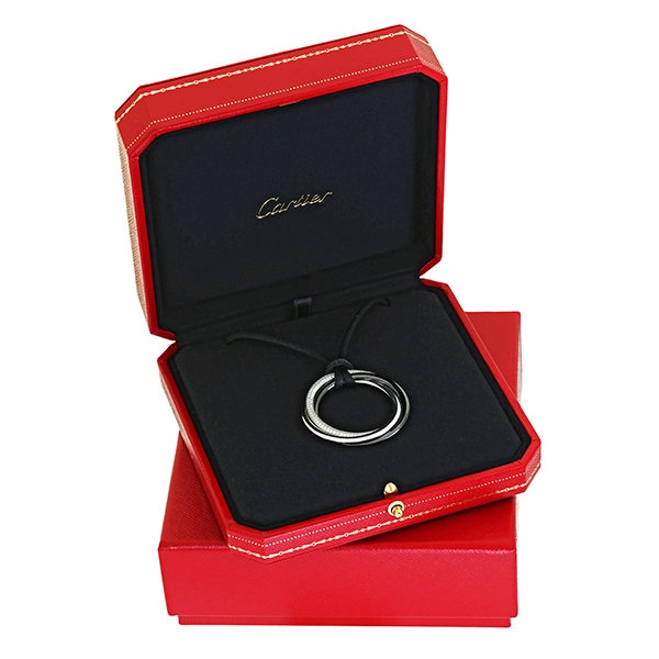 Collier, 18K, Weißgold, Brillanten, Cartier