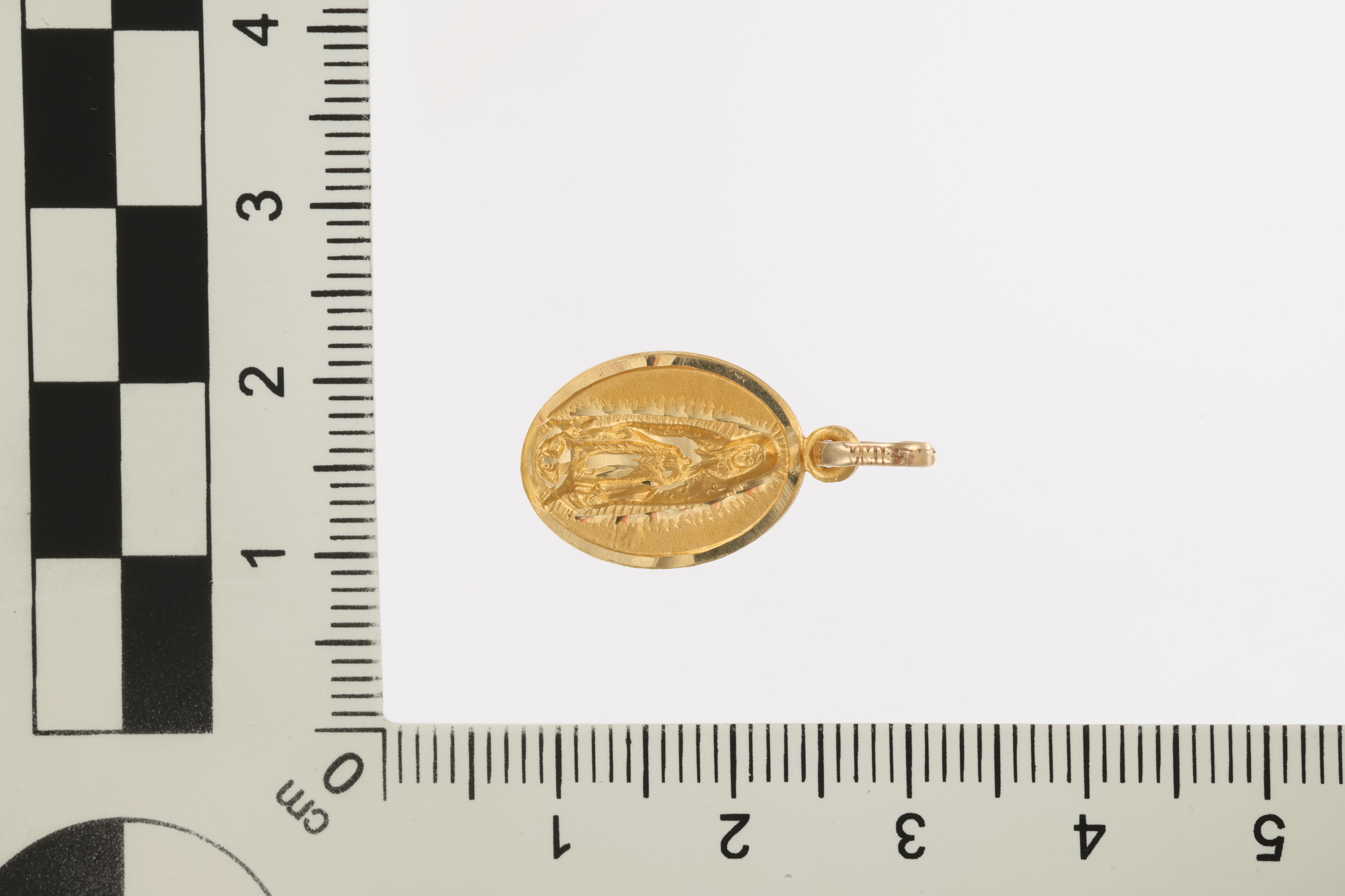 Anhänger, 14K, Gelbgold, Maria