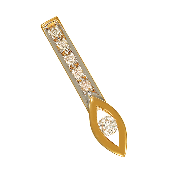 Anhänger, 14K, Gelbgold, Brillant