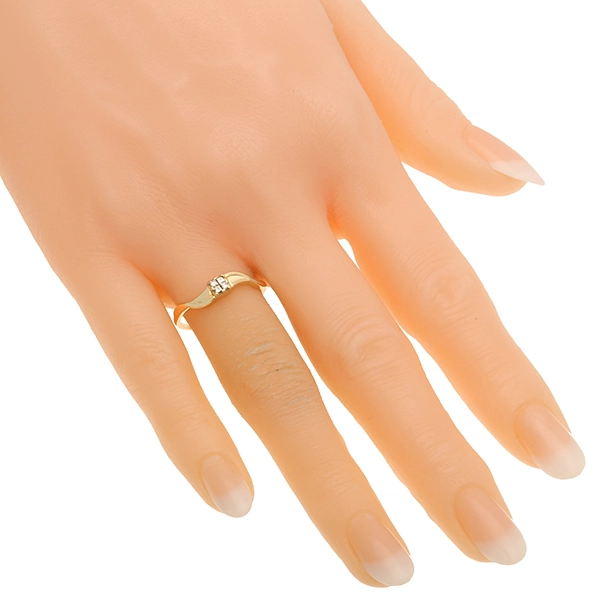 Ring, 18K, Gelbgold, Diamanten Princess, U54