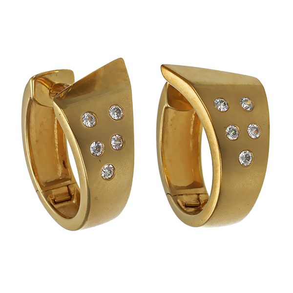 Ohrringe, 8K, Gelbgold, Zirkonia