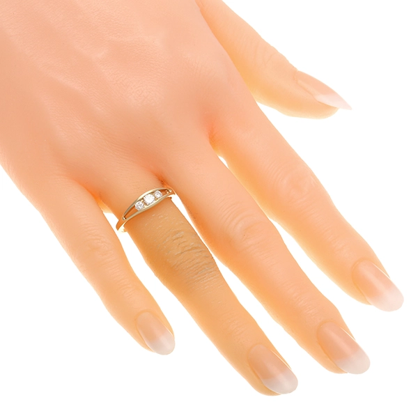 Diamantring, 14K, Gelbgold, Brillanten 0,23 ct