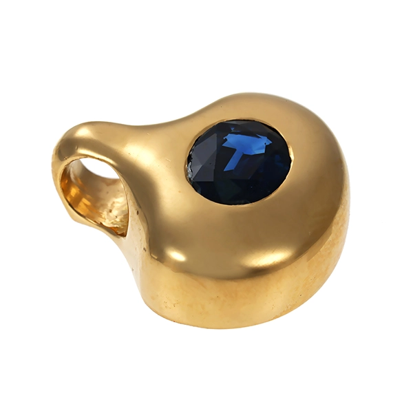 Anhänger, 18K, Gelbgold, Saphir