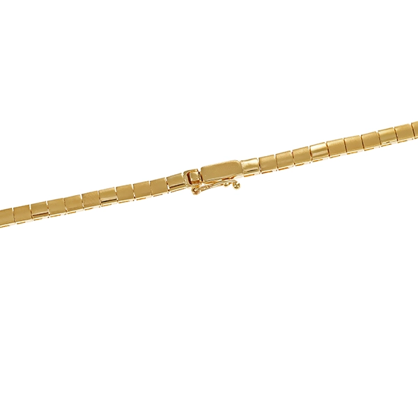Collier, 14K, Gelb-/Weißgold, Brillanten