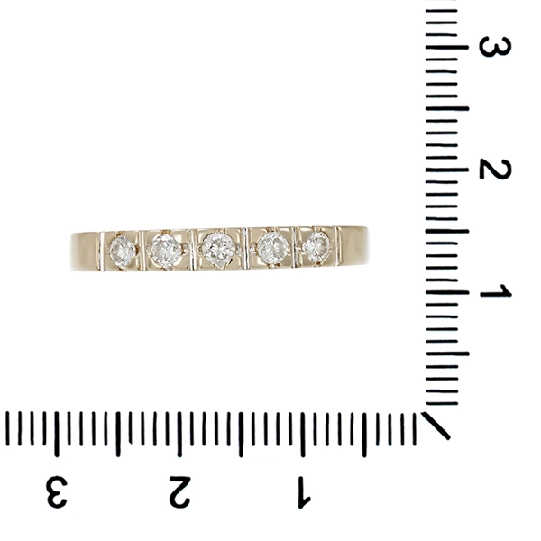 Diamantring, 14K, Weißgold, Brillanten 0,35 ct